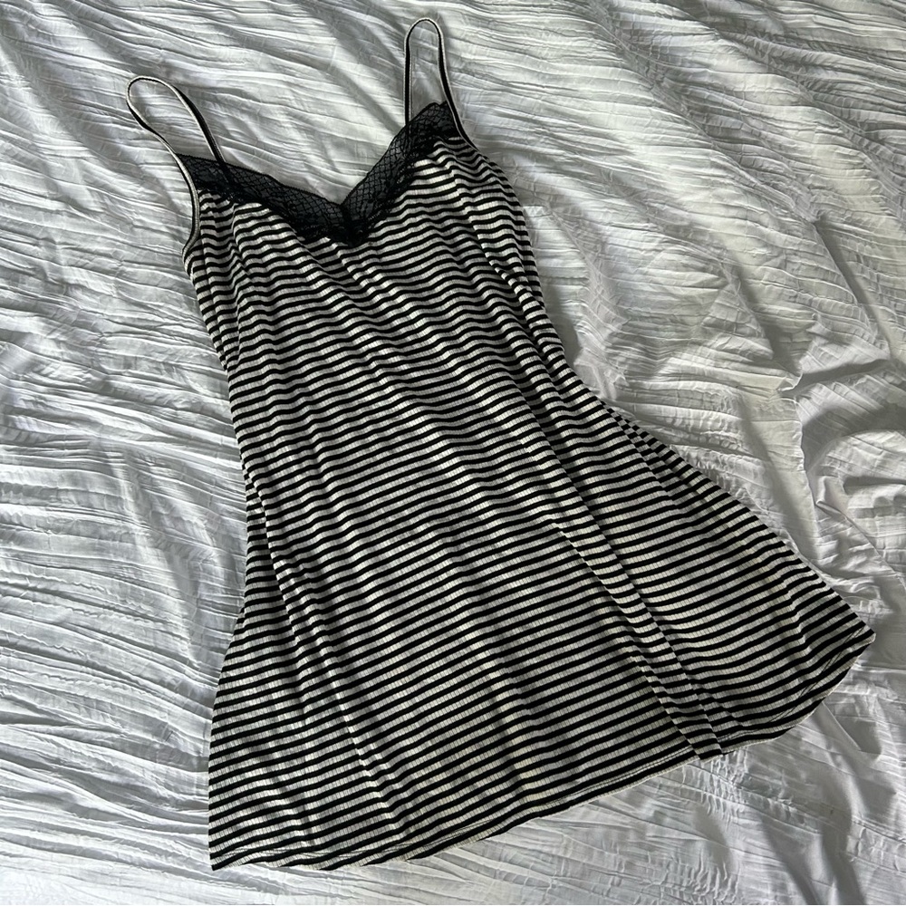 ME TO WE Stripped Mini Dress Size Large